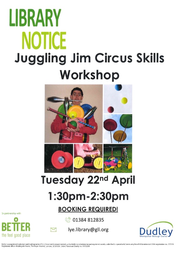 Lye Library - Juggling Jim's Circus Skills Workshop